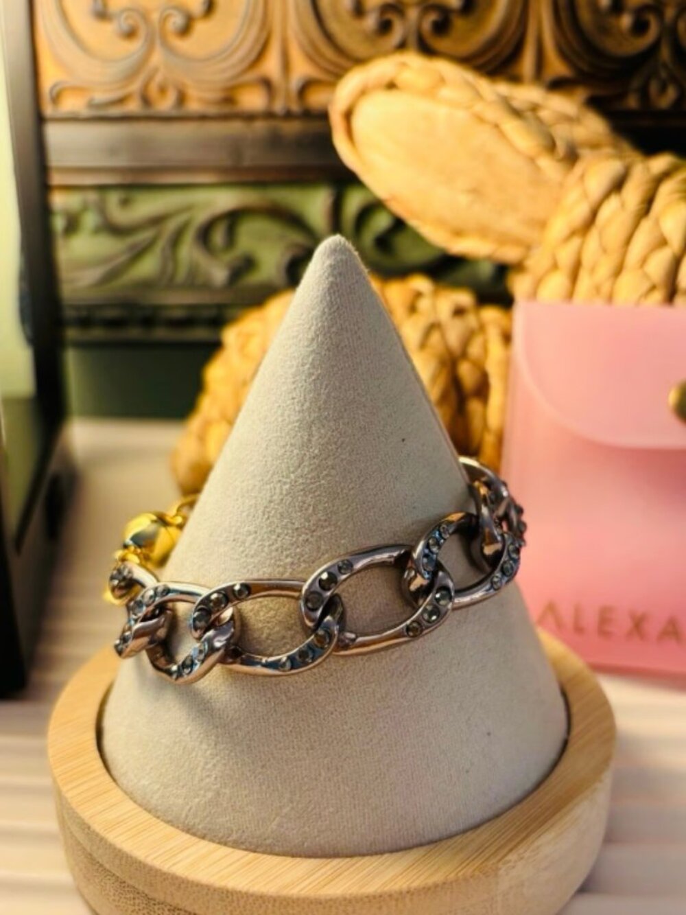 Bar by Alexa Rae Sparks Fly Bracelet- liquid metallic platinum